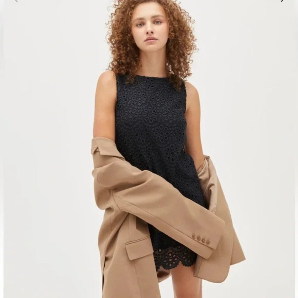 NWT Hill House Nap Dress Scallop Lace Charlie Dress.  SZ M